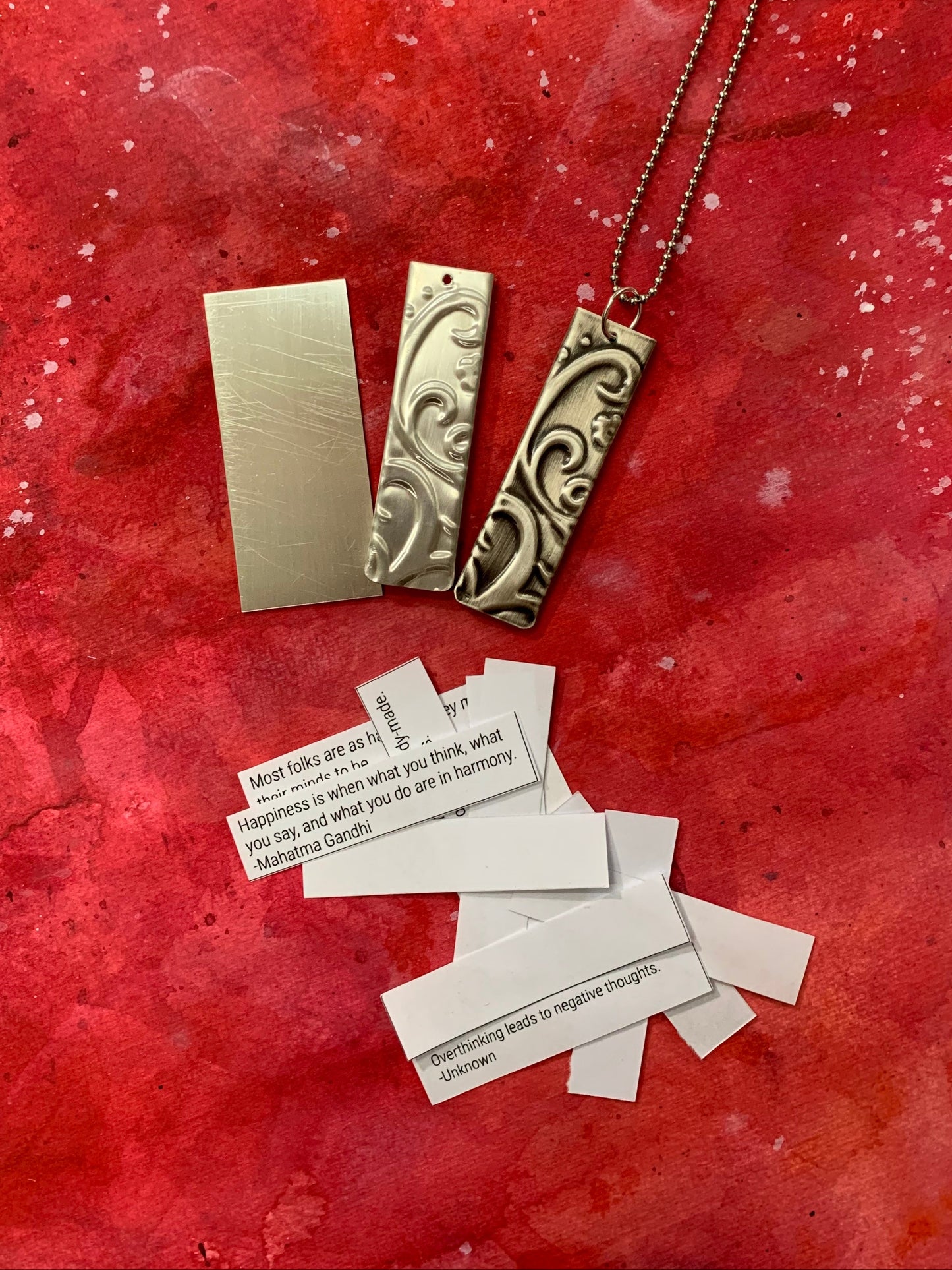 Handcrafted Sterling Silver Hidden Message Pendant