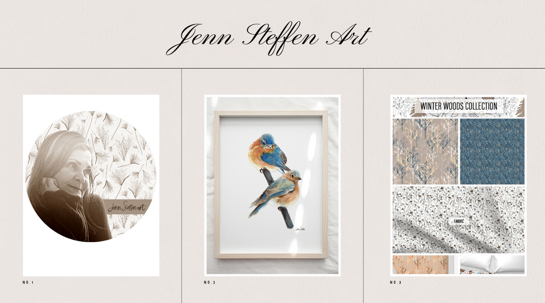 Jenn Steffen Surface Pattern Designer, Painter from Michigan