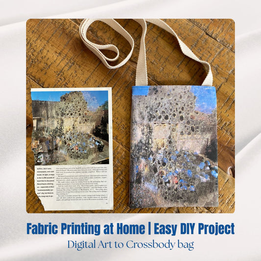 Fabric Printing at Home | Easy DIY Digital Art to Crossbody bag