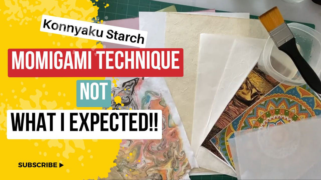 Momigami with Konnyaku Starch technique