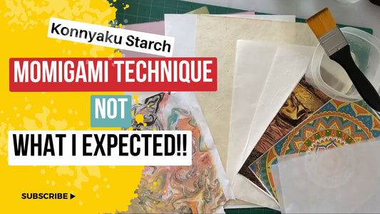 Momigami with Konnyaku Starch technique