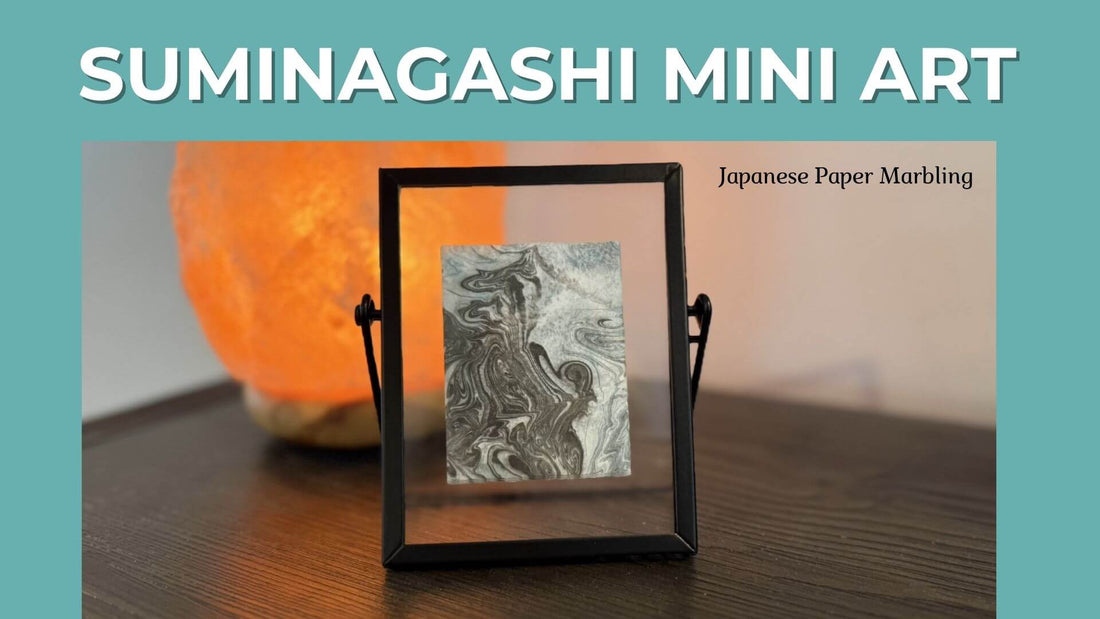 How to Make Suminagashi Mini Art Marbled Prints