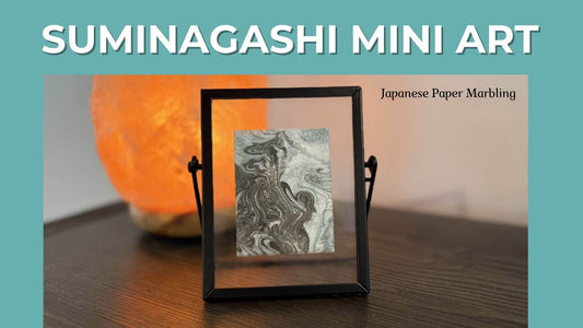 How to Make Suminagashi Mini Art Marbled Prints