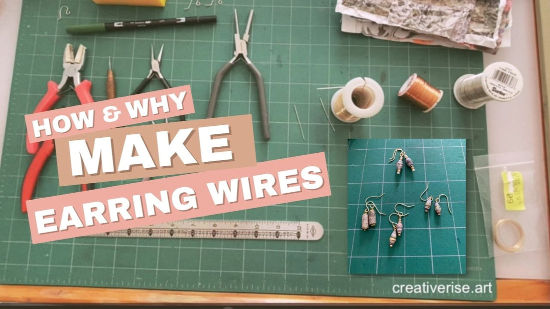 How to make your own earring wires two different ways