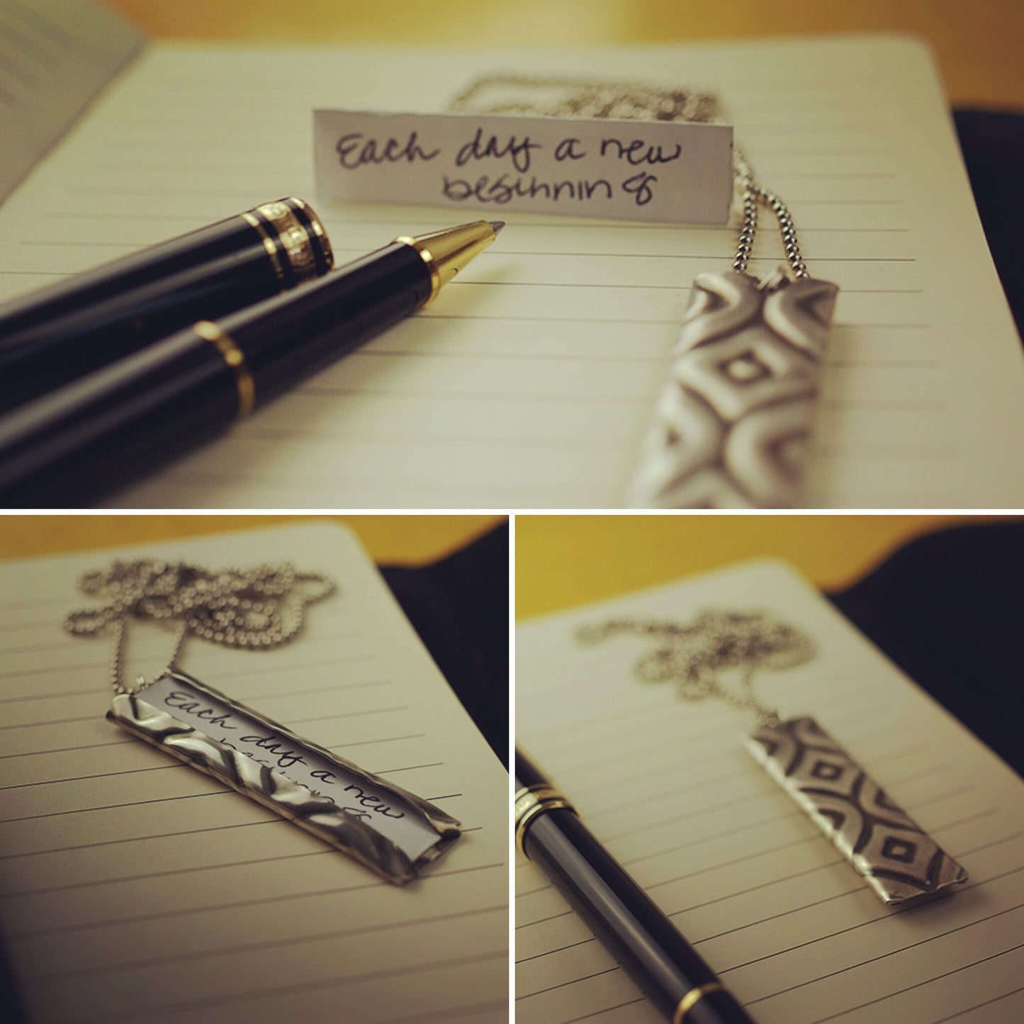 Handcrafted Sterling Silver Hidden Message Pendant