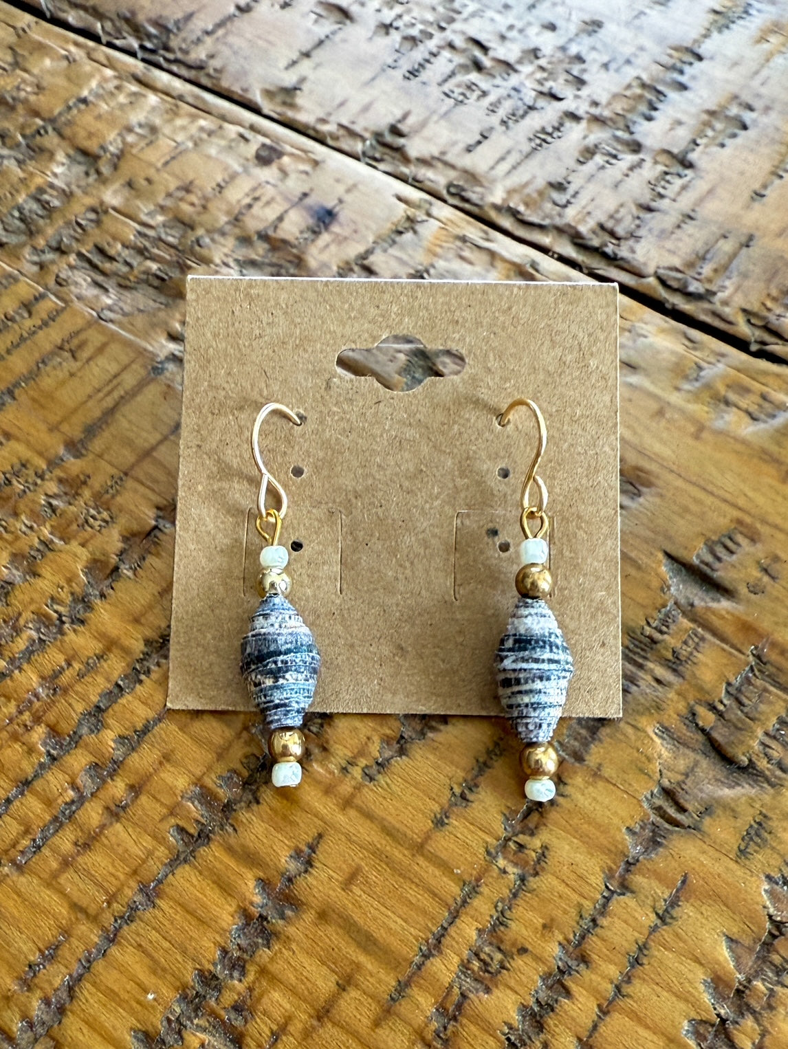 Paper Bead Earrings